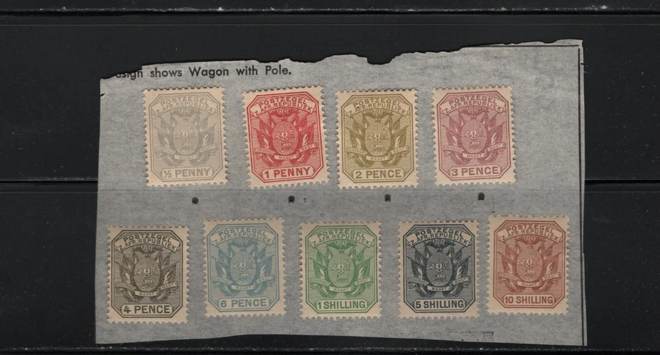 Transvaal -  lot  165.    Mint,  Hinged.  Sc# 153-61. - Image 1 of 1