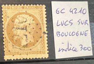 🦬 FRANKREICH - Nr. 21 - 10 c Bistro - Raute GC Nr. 4210 Lucs/Boulogne - Index 300🦬 - Bild 1 von 1