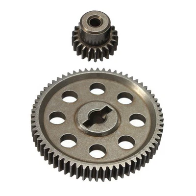 64T Metal Gears Spur Diff Gear Motor Pinion Cogs for 110 RC Car Models - Image 1 of 4