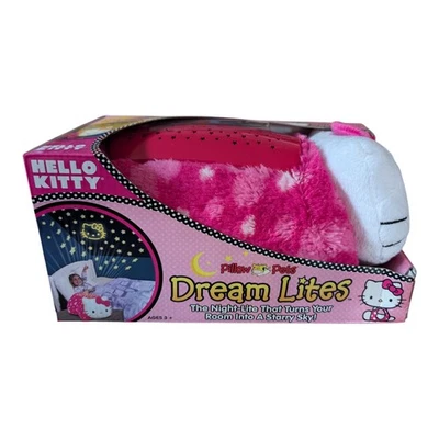 Hello Kitty Pillow Pets Dream Lites Plush Nightlight Year 2013 Pink Sanrio RARE - Image 1 of 2