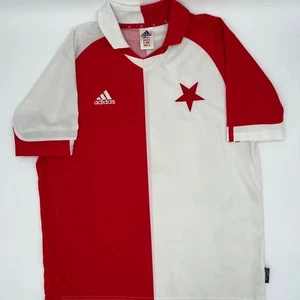 Camiseta deportiva de fútbol Slavia Praga 2001/2002 local original Adidas de colección rara (M) - Imagen 1 de 8