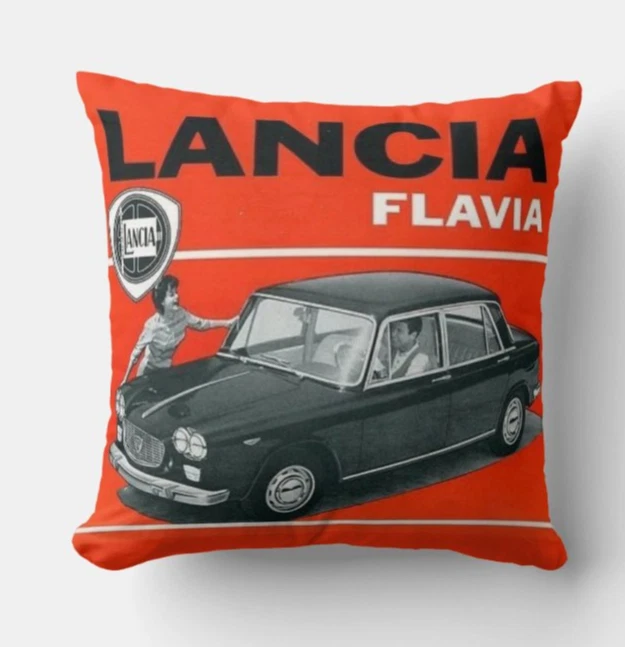 CUSCINO 40x40 TRIBUTO LANCIA FLAVIA - AUTO - VINTAGE CULT - 1 - Image 1 of 1