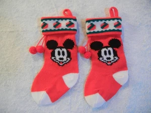 MICKEY MOUSE CHRISTMAS STOCKINGS & MINNIE MOUSE STUFFED HOLIDAY DOLL 18" TALL - Picture 1 of 15