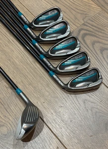 Ping Rhapsody Ladies Irons + Hybrid 5H + 6-PW Irons- RH Ladies Graphite Shafts - Picture 1 of 18