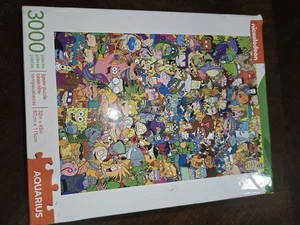 Aquarius Nickelodeon 90’s Cartoon Character Puzzle 3000 Pieces 32” x 45” - Picture 1 of 10