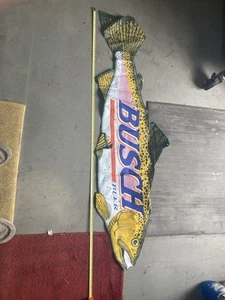 "De colección Busch Cerveza Inflable Peces Publicidad Bar Decoración 48"" Grande" - Imagen 1 de 3
