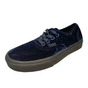 Vans blau Samt Turnschuhe Größe Damen 7 Herren 5,5 Skateboard - Bild 1 von 9