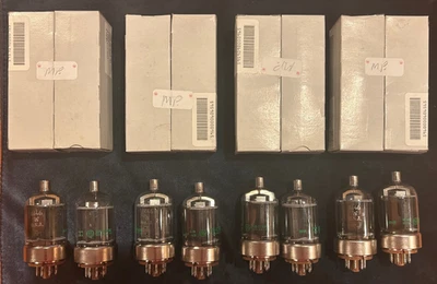 Tubo de alimentación de haz eléctrico general GE JAN 6146W NUEVO EN STOCK 4 pares emparejados Foto 1 de 4