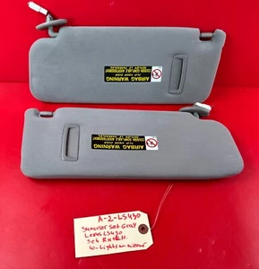 01-06 LEXUS UCF30L LS430 SET OF 2 FRONT LEFT & RIGHT SUN VISOR OEM - Picture 1 of 15
