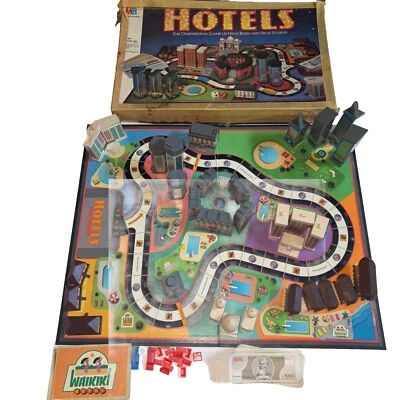 Juego de mesa vintage Milton Bradley Hotels 1987 incompleto (¡ver descripción!) Foto 1 de 4