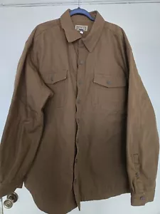 Duluth Trading Size 2XL /Tall Heavy Canvas Snap Button Lined Jacket - Picture 1 of 14