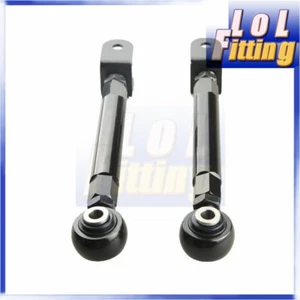 Adjustable Black Rear Traction Control Rods For Nissan S13 S14 R32 R33 R34 300ZX - Picture 1 of 5