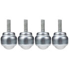  4 Pcs Workbench Rollers Bull's Eye Universal Ball Smooth-moving Adjustable Feet