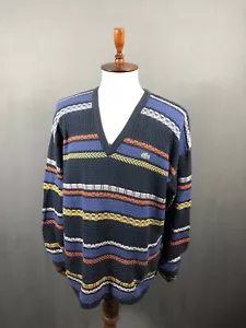 Lacoste Pullover Cotton Blue Men Size 6 Striped - Picture 1 of 11