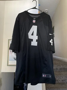NIKE Las Vegas Raiders Derek Carr BLACK NFL Jersey Men’s XXL - Picture 1 of 7