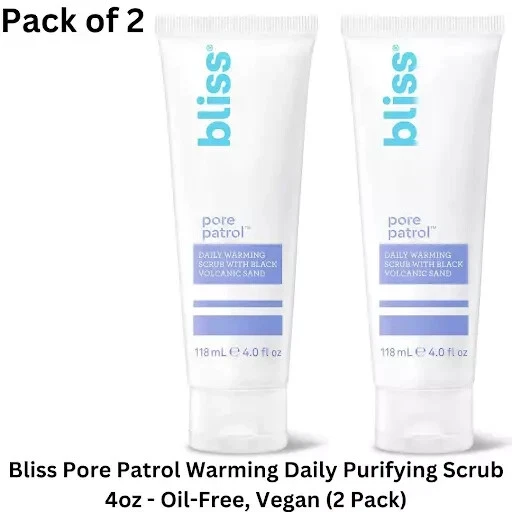 Bliss Pore Patrol Warming Purifying Scrub 4oz - Oil-Free, Vegan-(Pack of 2) - Image 1 of 4