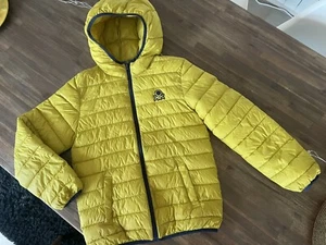 BENETTON Megacoole Jacke Steppjacke Kapuze Senfgelb Gr.2XL (160cm) Wie Neu! - Bild 1 von 11