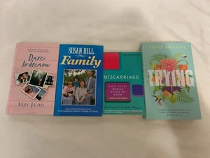 4x Pregnancy Biography Books Miscarriage Susan Hill Family Dare to Dream Trying - Imagen 1 de 3