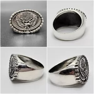 Harley davidson 925 silver ring Everlast Eagle for Man Size 11.5 - Picture 1 of 5
