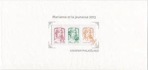 BLOC SOUVENIR N°82 - Marianne et la jeunesse // 2013 - Picture 1 of 1