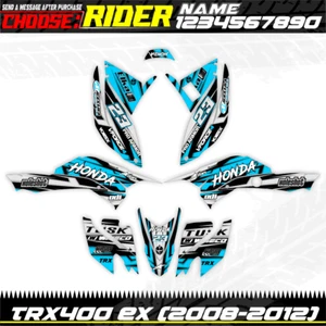 honda TRX400EX 400EX 2008-2012 Graphics Custom Decals KIT Sticker Compatible ATV - Photo 1 sur 2