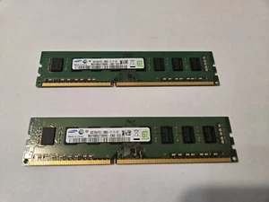 8GB ( 4GB x 2 ) DIMM DDR3 PC Desktop PC3-12800U 1600MHz 240pin NON-ECC UnBuff - Picture 1 of 8