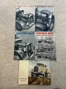 5 pieces of vintage Mercedes Benz medium to heavy duty truck sales literature - Picture 1 of 7