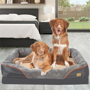 Riesiges großes Hundebett Haustiersofa Couch Kissen waschbar rutschfest warm Korbliege - Bild 1 von 17