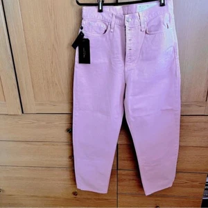BNWT Rag & Bone Pink Blush Women's High Rise Straight Jeans - Picture 1 of 16