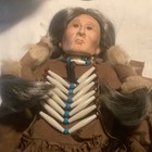 27” Inch Native American Elderly Woman Indian Porcelain Ceramic Signed