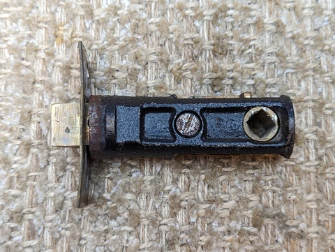 Antique Chesler Interior Mortise Passage Lock Door Hardware Cover