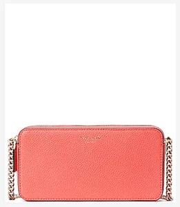 Kate Spade Margaux Doppelreißverschluss Umhängetasche Litschi Organizer Handtasche 148 $! NEU - Bild 1 von 10