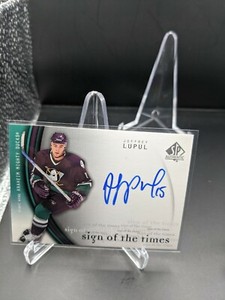 Joffery Lupul Sign Of the Times Auto Sp authentic 2005-06 Anaheim Ducks