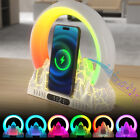 Bluetooth Speaker RGB Lamp Wireless Charger LED Alarm Clock Sound Machine FM APP