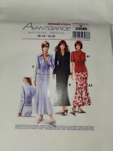 Neue Mode Avantgarde 23086*misses fitted 2 Piece Jacket and Skirt sz 10-22 NEW - Picture 1 of 2
