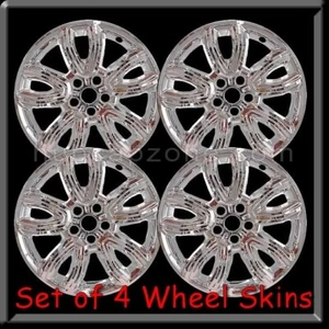 Chrome Ford Explorer Wheel Skins 18" 2020-2021 Hubcaps Chrome Wheel Covers - Picture 1 of 3
