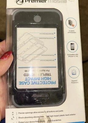 Premier Mobile Triple Capa Funda Protectora Apple iPhone 4/4S! ¡Envío rápido! Foto 1 de 2