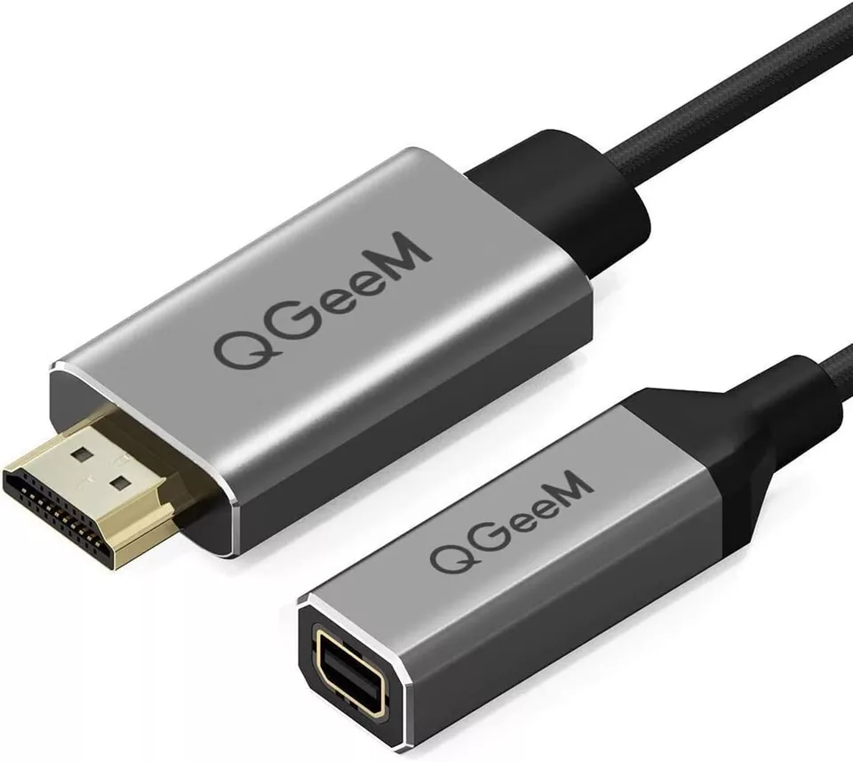 QGeeM HDMI Male to Mini DisplayPort DP Female Adapter Converter for HDMI Devices - Image 1 of 4