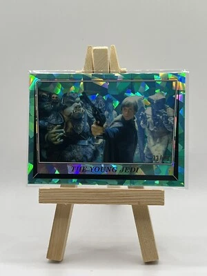 2023 Topps Star Wars Sapphire Return of The Jedi #34 The Young Jedi Aqua #33/75 - Image 1 of 3