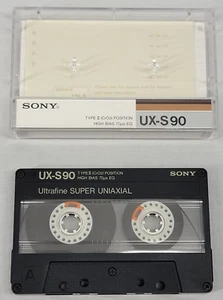 SONY Audio Cassette ~ 90 Min/High Bias UXS90/Type II ~ Blank ~ Opened ~ 009 - Picture 1 of 6