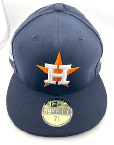 Houston Astros 2017 World Series Champions New Era 59FIFTY Cap Size 7 3/8 Navy - Picture 1 of 7
