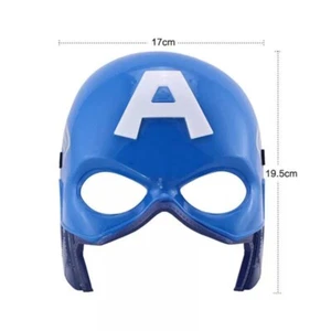 Captain America Flashing Mask Avengers Cosplay Super Hero Fits Adults & Children - Picture 1 of 1