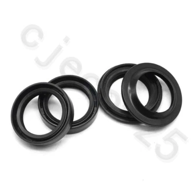 SET OF 4 Fork Dust and Oil Seal Kit Parts For HONDA VT500FT Ascot 500 1983 1984 - Imagem 1 de 4