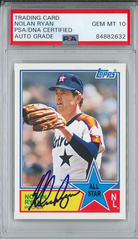 Nolan Ryan Signed 2013 Topps All Star 83-NR Card PSA 84882632 GM MT 10 AUTO - Image 1 of 1