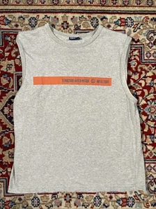 Y2K Stucture Beach Patrol Sleeveless Grey T Shirt Size Medium 2001 - Picture 1 of 5