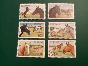 ICOLLECTZONE Philippines 1747a-f VF used horses - Picture 1 of 1