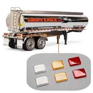 6pcs Tail Light Sheet Shell Cover For TAMIYA 1/14 King Hauler Trailer Container - Picture 1 of 11