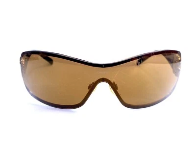 Gafas de sol de colección Chanel marrón cristal dorado envolventes hechas en Italia 4164-B C.125/6H 115 Foto 1 de 4
