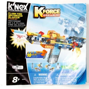 K'NEX INSTRUCTION MANUAL ONLY #47010 K-Force Build and Blast Flash Fire AC45 - Picture 1 of 2
