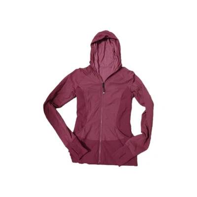 Chaqueta Lululemon In Flux Regal Ciruela Púrpura Rápida Reversible Luon Capucha Talla 6 Rara Foto 1 de 4